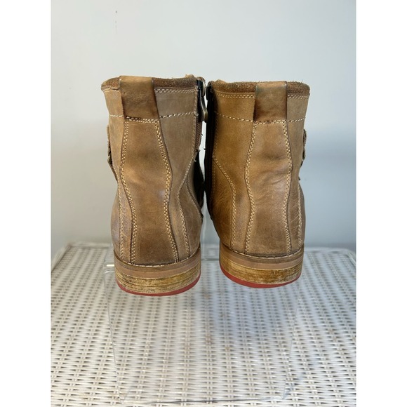 Steve Maddens Men’s Ranter Combat Boot Size 10.5 Tan Contrast - Picture 3 of 12